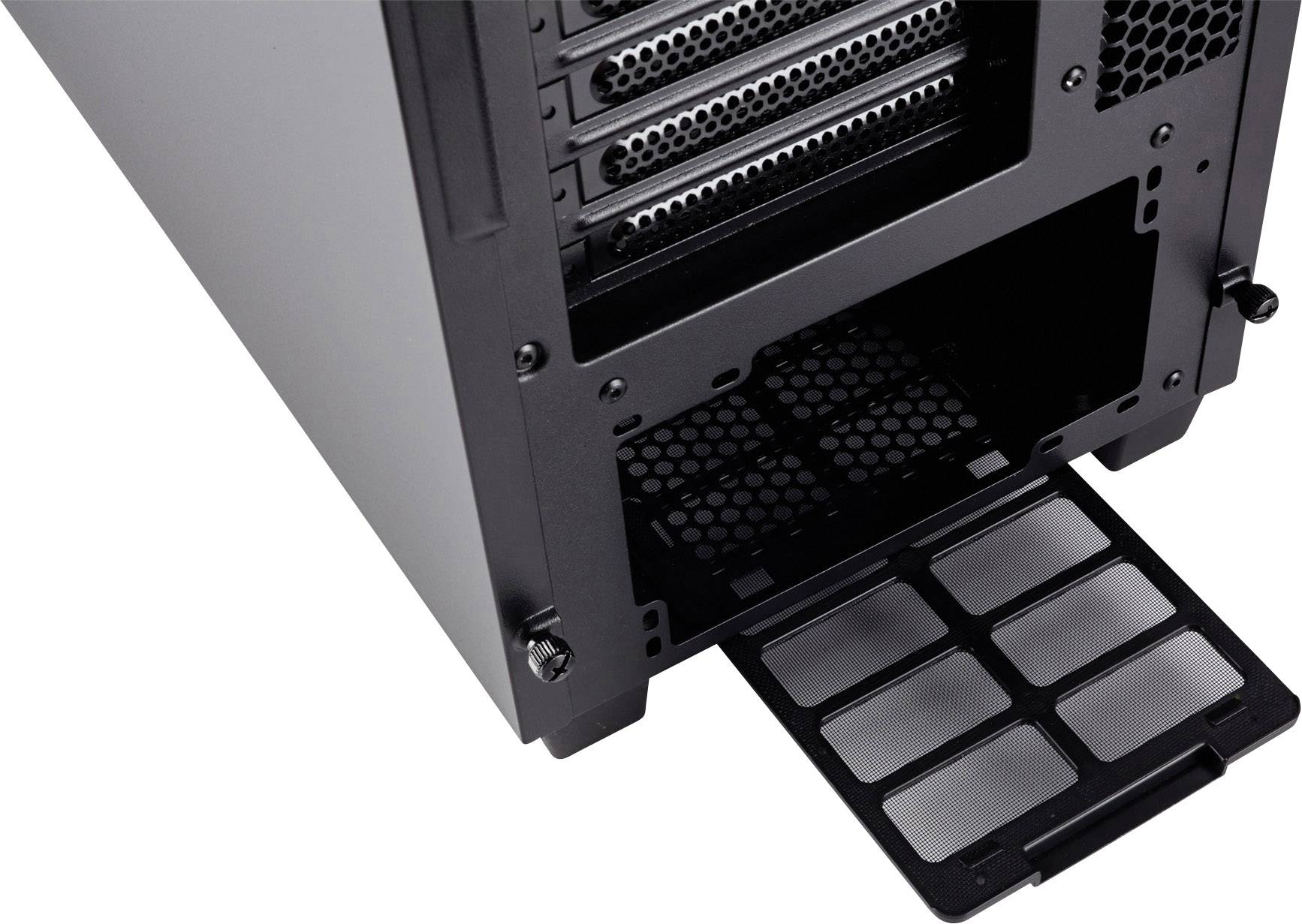 Corsair Carbide 270R Midi-Tower PC-Gehäuse Schwarz 1 vorinstallierter Lüfter, Staubfilter, Seitenfenster, Werkzeugfreie Festplatteninstallation