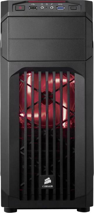 Corsair Carbide Spec-01 Midi-Tower Gaming-Gehäuse Schwarz 1 Vorinstallierter LED Lüfter, Staubfilter, Seitenfenster