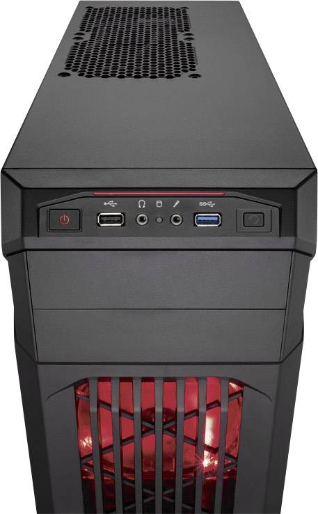 Corsair Carbide Spec-01 Midi-Tower Gaming-Gehäuse Schwarz 1 Vorinstallierter LED Lüfter, Staubfilter, Seitenfenster