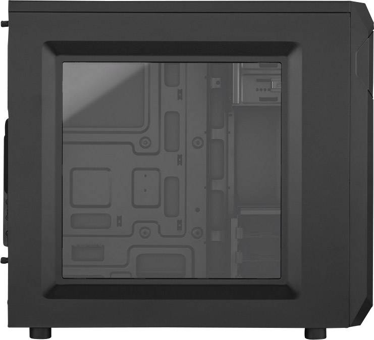 Corsair Carbide Spec-01 Midi-Tower Gaming-Gehäuse Schwarz 1 Vorinstallierter LED Lüfter, Staubfilter, Seitenfenster