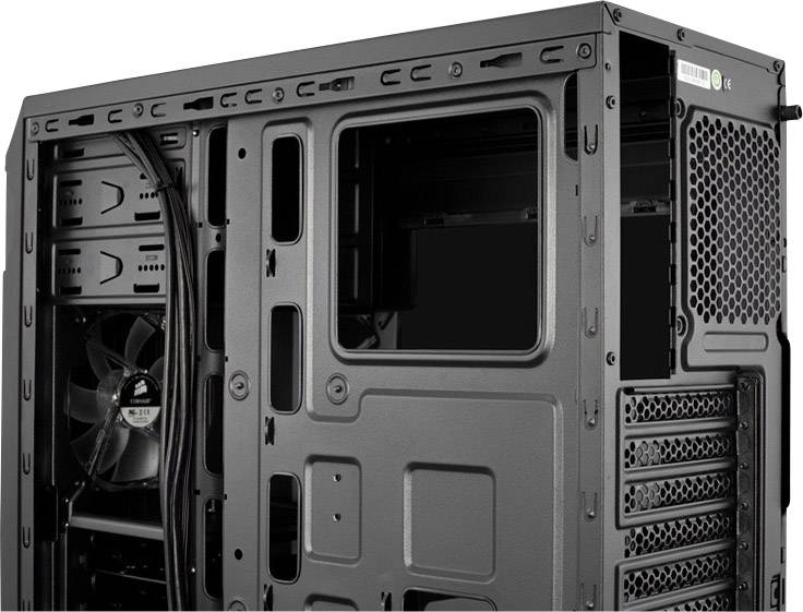 Corsair Carbide Spec-01 Midi-Tower Gaming-Gehäuse Schwarz 1 Vorinstallierter LED Lüfter, Staubfilter, Seitenfenster