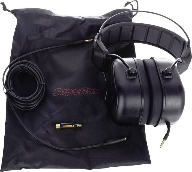 Superlux HD-665 Over Ear Kopfhörer kabelgebunden Schwarz Noise Cancelling Studio