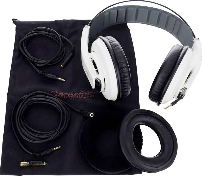 Superlux HD681 Evo WH Over Ear Kopfhörer kabelgebunden Weiß Studio