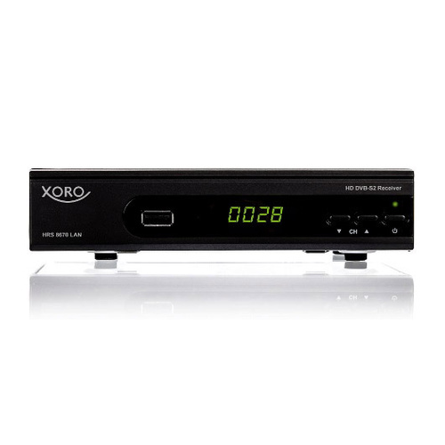 Xoro HRS 8670 LAN DVB-S2 Receiver Aufnahmefunktion, Einkabeltauglich, Front-USB