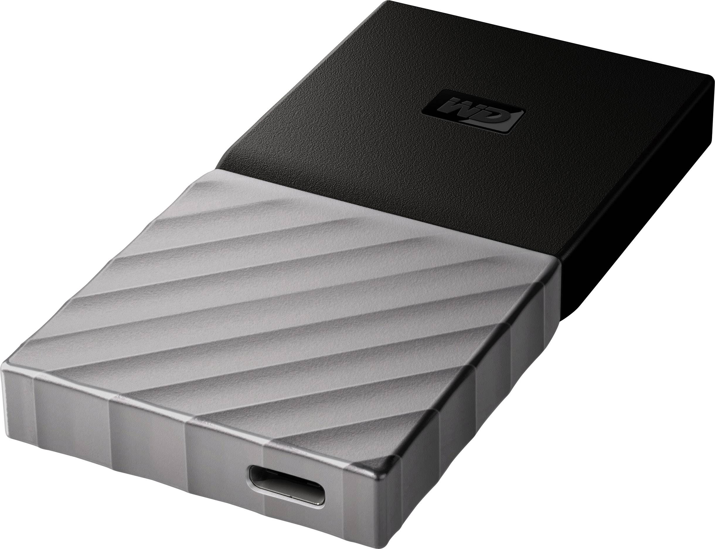 WD My Passport™ SSD 2 TB Externe SSD USB-C® (USB 3.2 Gen 2) Schwarz, Grau WDBKVX0020PSL-WESN