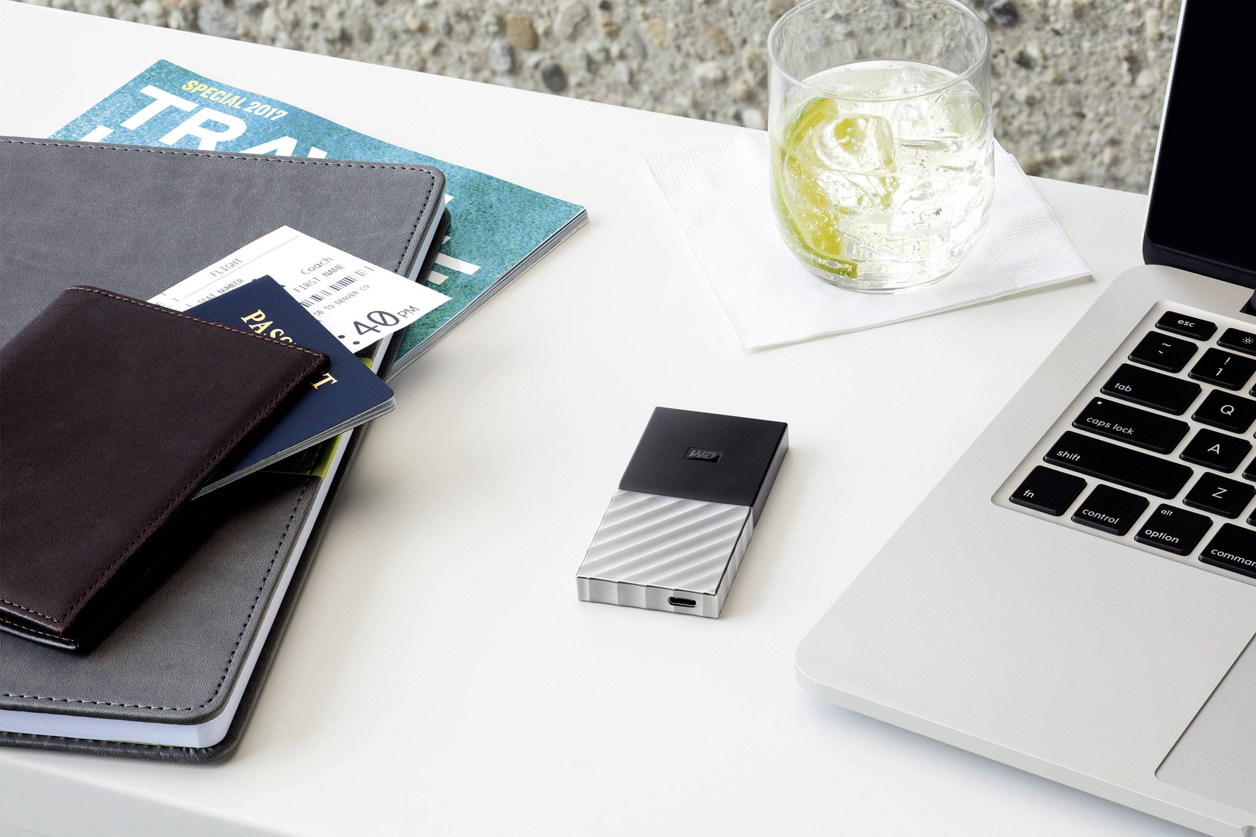 WD My Passport™ SSD 256 GB Externe SSD USB-C™ USB 3.2 (Gen 2) Schwarz, Grau  WDBKVX2560PSL-WESN