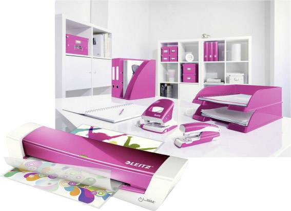 Leitz Laminiergerät iLAM HomeOffice 73680023 DIN A4 weiß/pink