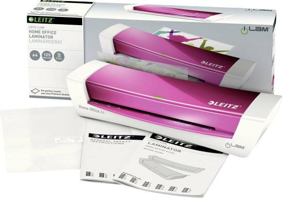 Leitz Laminiergerät iLAM HomeOffice 73680023 DIN A4 weiß/pink