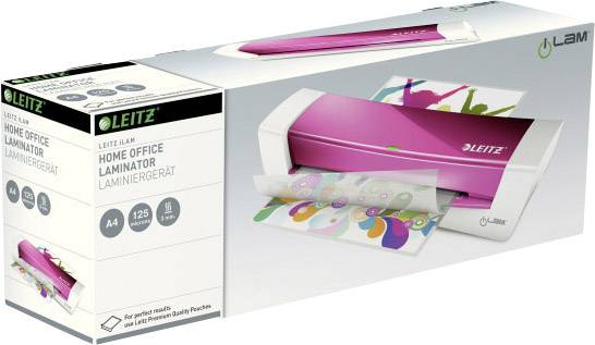 Leitz Laminiergerät iLAM HomeOffice 73680023 DIN A4 weiß/pink