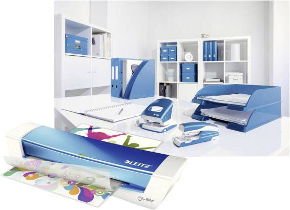 Leitz Laminiergerät iLAM HomeOffice 73680036 DIN A4 weiß/blau