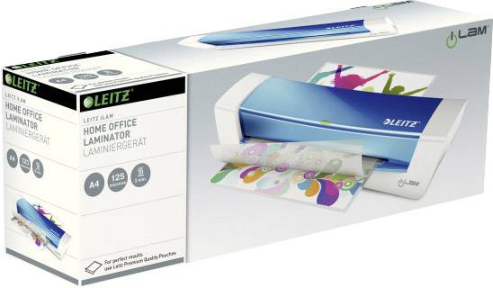 Leitz Laminiergerät iLAM HomeOffice 73680036 DIN A4 weiß/blau