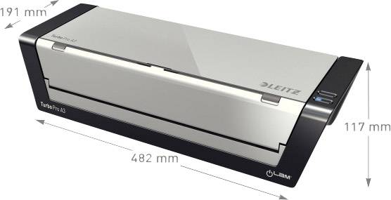 Leitz iLAM Touch Turbo Pro Laminiergerät A3, Silber