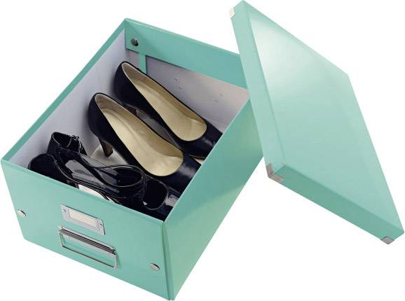 LEITZ Click & Store Aufbewahrungs- und Transportbox 6044, mittel, für DIN A4, eisblau