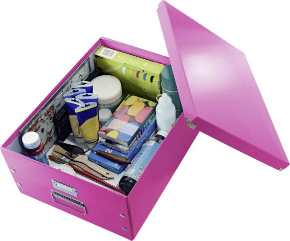 Leitz Click & Store Aufbewahrungs- und Transportbox Groß (Für A3), Pink