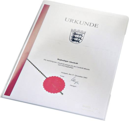 Leitz Sichthülle 4153 DIN A4 PVC 0.15 mm Gelb, Rot, Blau, Grün 41530099 100 St.