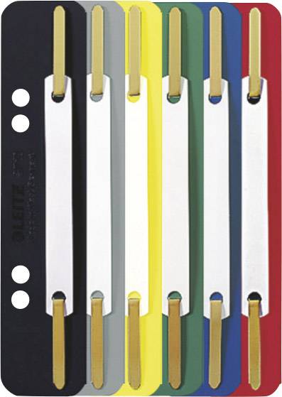 Leitz Heftstreifen 3710-00-99 Schwarz, Grau, Gelb, Grün, Blau, Rot Packungsmenge:250 St./Pack. 250 St.