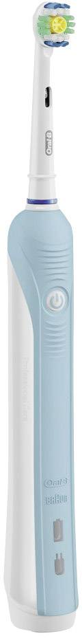Oral-B 770 3D WHITE & CLEAN Elektrische Zahnbürste Rotierend/Oszilierend Weiß, Hellblau