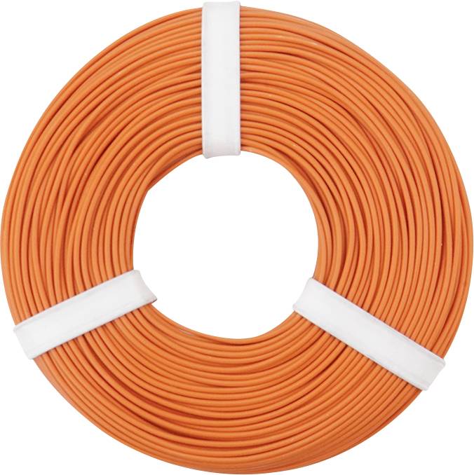 Donau Elektronik 125-057 Litze 1 x 0.25mm² Orange 50m