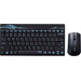 Rapoo 8000 Funk Tastatur, Maus-Set Spritzwassergeschützt Deutsch, QWERTZ, Windows® Schwarz, Blau