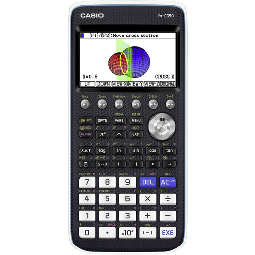 Casio fx-CG50 Grafikrechner Schwarz Display (Stellen): 21 batteriebetrieben (B x H x T) 89 x 18.6 x