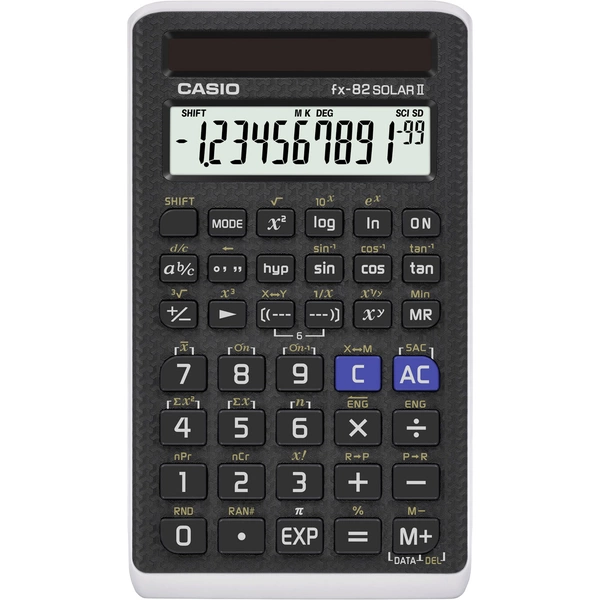 Casio FX-82SOLARII Schulrechner Schwarz Display (Stellen): 10solarbetrieben (B x H x T) 71 x 10 x 134mm Casio FX-82SOLARII Schulrechner Schwarz Display (Stellen): 10solarbetrieben (B x H x T) 71 x 10 x 134mm