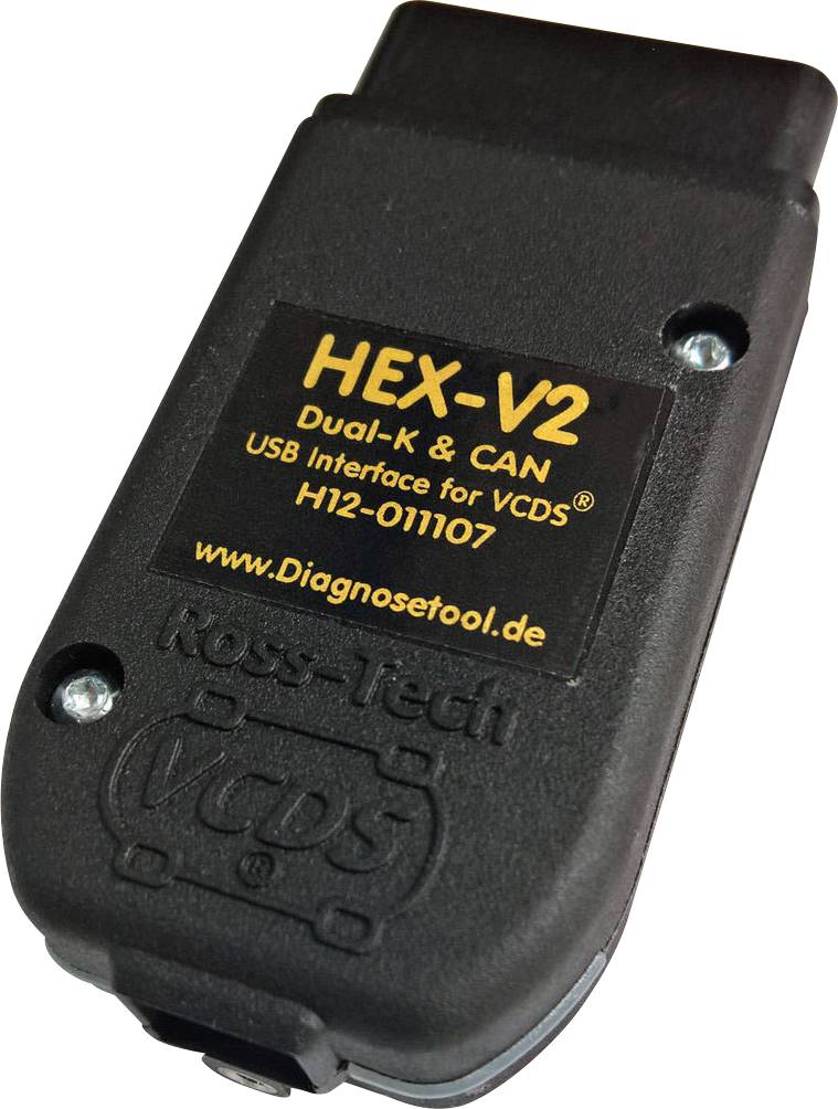 VCDS HEX-V2 USB Hobby OBD II Diagnosetool Passend für (Auto-Marke): Audi, Volkswagen, Seat, Skoda 3 Fahrzeuge