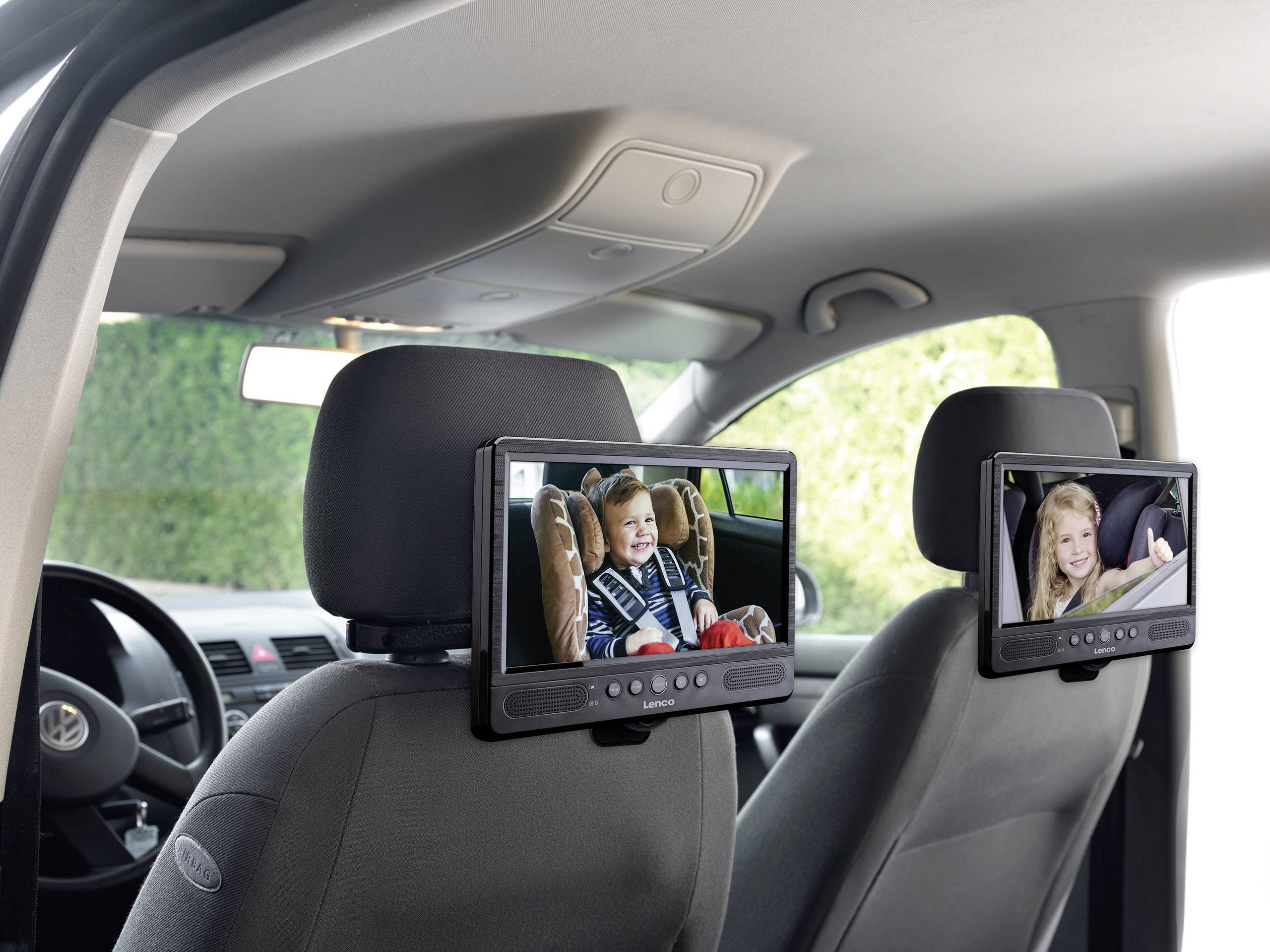 Lenco DVP-1045 Kopfstützen DVD-Player mit 2 Monitoren Bilddiagonale=25.5 cm (10 Zoll)