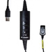 Imtradex AK-4 USB PLX-QD Câble pour micro-casque téléphonique noir