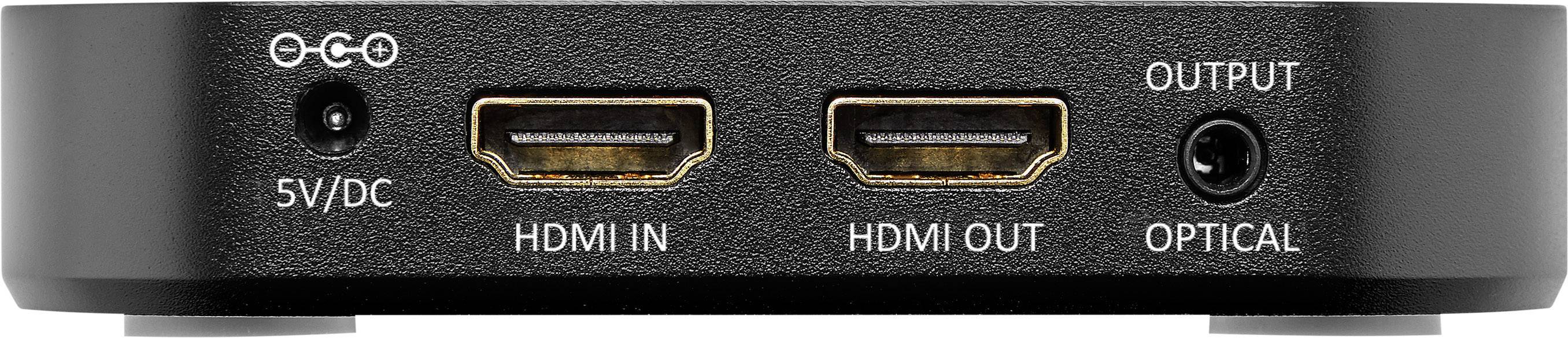 SpeaKa Professional Audio Extraktor Aluminium [HDMI - HDMI, Toslink] 3840 x 2160 Pixel