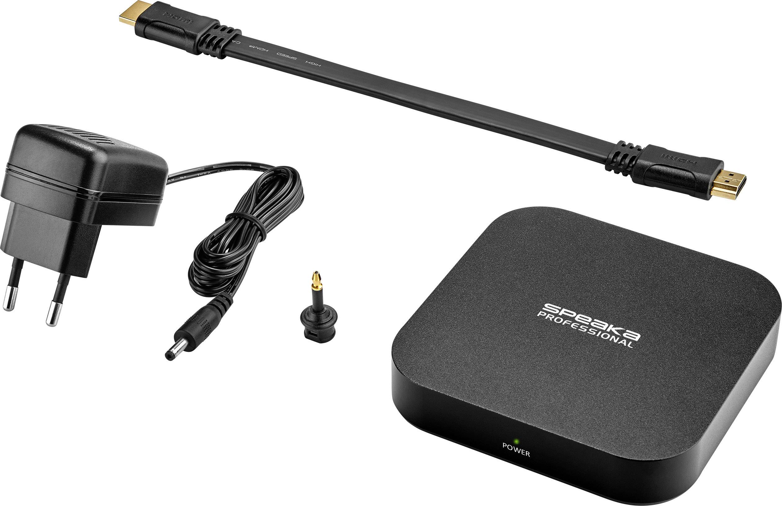 SpeaKa Professional Audio Extraktor Aluminium [HDMI - HDMI, Toslink] 3840 x 2160 Pixel