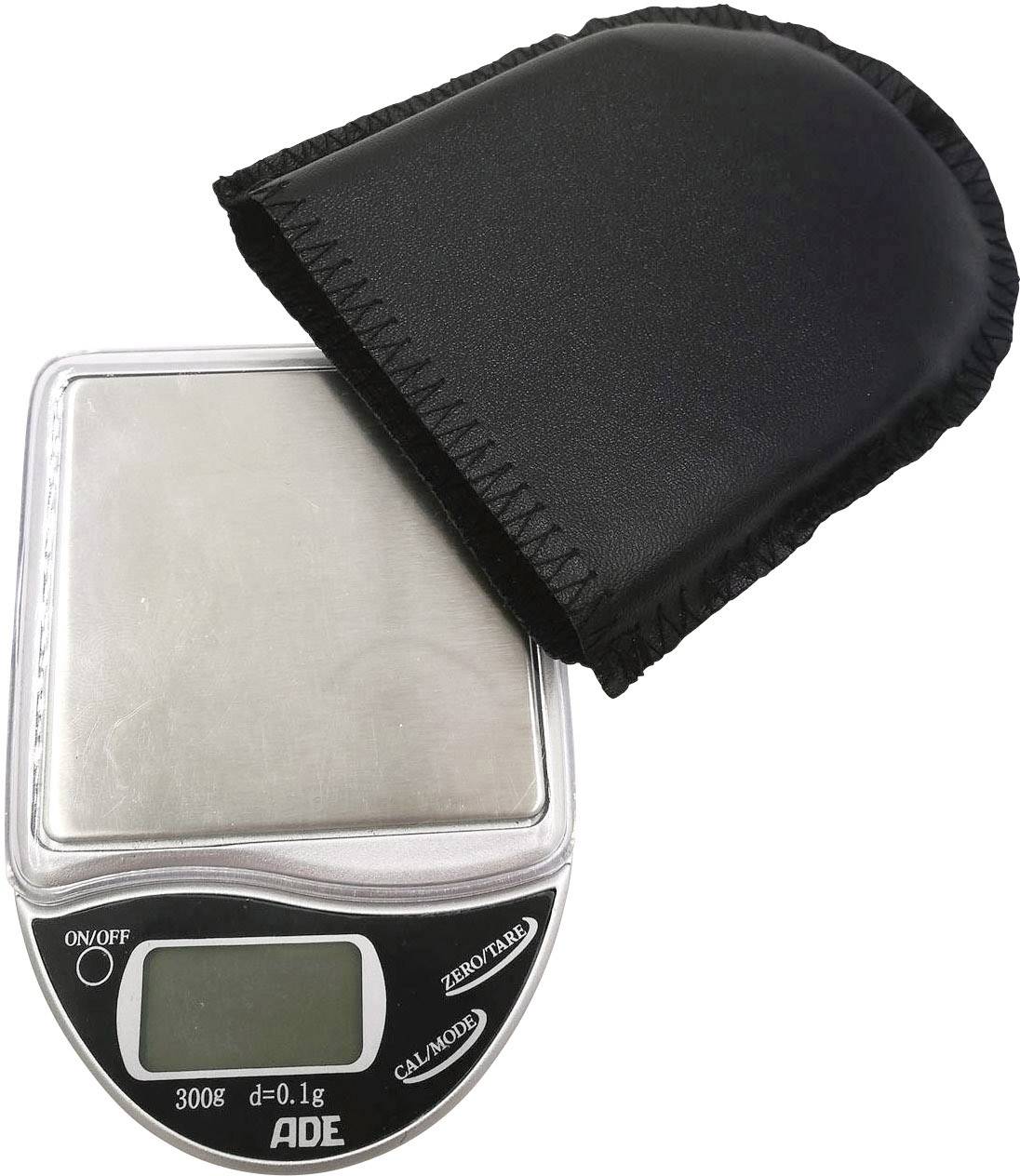 ADE RW 220  Taschenwaage  Wägebereich (max.) 300 g Ablesbarkeit 0.1 g batteriebetrieben Silber-Grau
