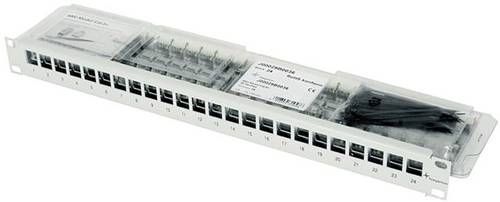 24 Port Netzwerk-Patchpanel CAT 6a 1 HE