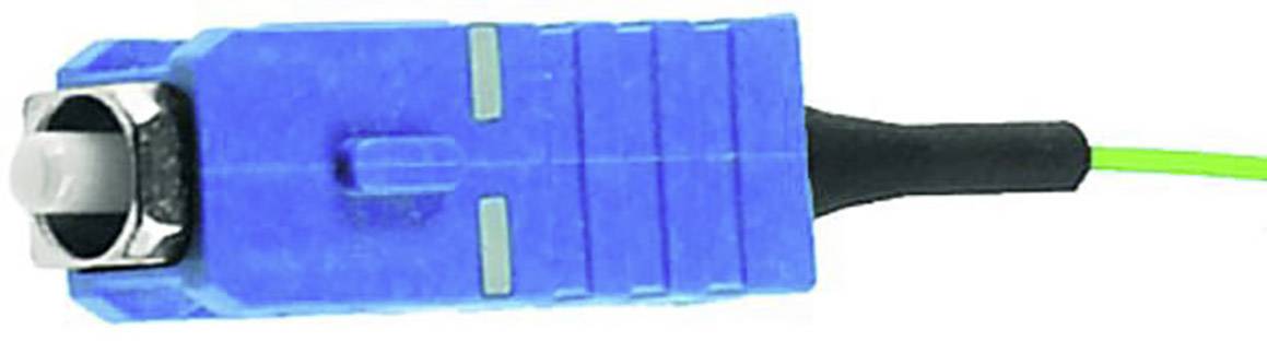 Telegärtner 100012050 Glasfaser LWL Anschlusskabel 2.00m Türkis [1x SC-Stecker - 1x offene Kabelenden] 50/125 µ Multimode OM3