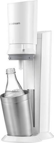 Sodastream Wassersprudler Crystal 2.0 Weiß inkl. 1 Glaskaraffe, und 1 CO2-Zylinder