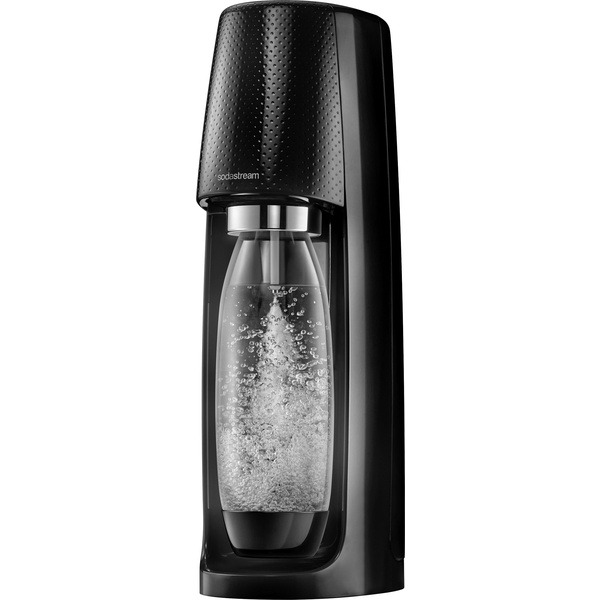 Sodastream Wassersprudler Easy black 2x 1l PET 2x 0,5l PET 6x Sirupproben Schwarz Grundgerät, inkl. 4 PET-Flaschen, und 1 CO2-Zylinder