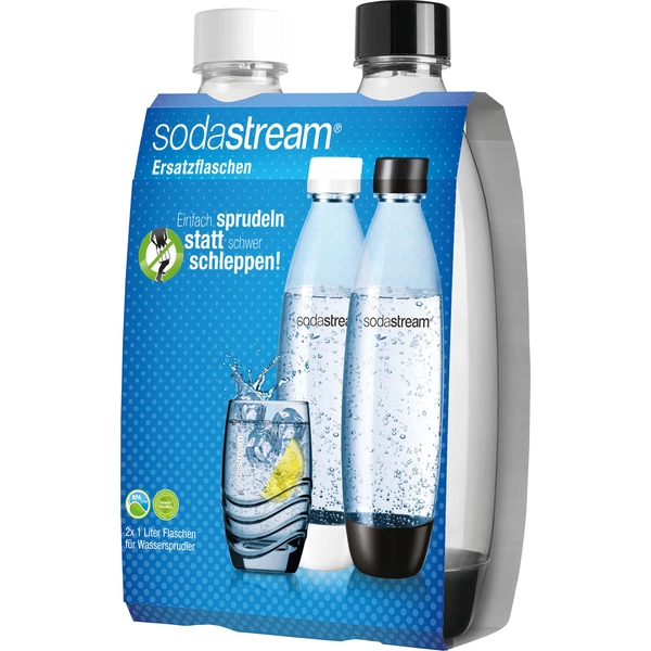 Sodastream PET-Flasche PET-Flaschen 1l Duopack "Fuse" Schwarz, Weiß Sodastream PET-Flasche PET-Flaschen 1l Duopack "Fuse" Schwarz, Weiß