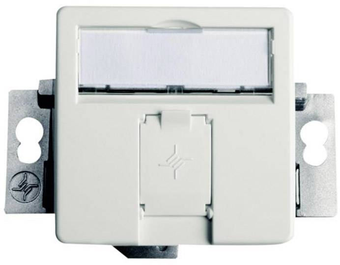 Telegärtner Netzwerkdose Brüstungskanal, Unterputz Unbestückt 1 Port Alpinweiß