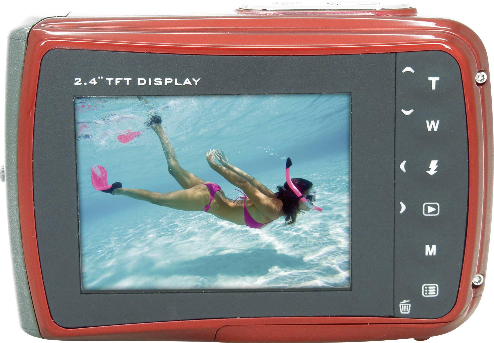 Easypix W1024-I Splash Digitalkamera 16 Mio. Pixel Rot Unterwasserkamera