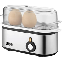 Unold Mini Eierkocher Edelstahl, Schwarz Unold Mini Eierkocher Edelstahl, Schwarz