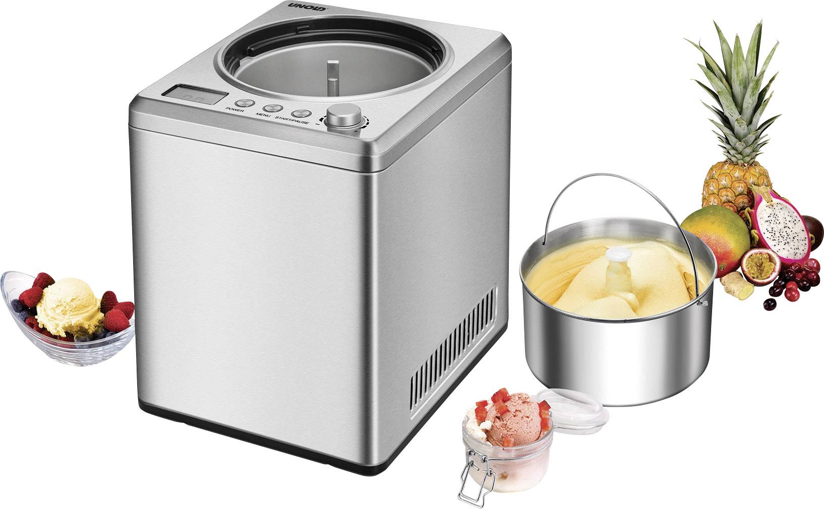 Unold Profi Plus Eismaschine inkl. Kühlaggregat, mit Display 2.5 l