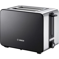 Bosch Haushalt TAT7203 Toaster mit eingebautem Brötchenaufsatz Edelstahl, Schwarz Bosch Haushalt TAT7203 Toaster mit eingebautem Brötchenaufsatz Edelstahl, Schwarz