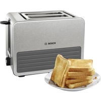 Bosch Haushalt TAT7S25 Toaster mit eingebautem Brötchenaufsatz Edelstahl, Schwarz Bosch Haushalt TAT7S25 Toaster mit eingebautem Brötchenaufsatz Edelstahl, Schwarz