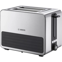 Bosch Haushalt TAT7S25 Toaster mit eingebautem Brötchenaufsatz Edelstahl, Schwarz Bosch Haushalt TAT7S25 Toaster mit eingebautem Brötchenaufsatz Edelstahl, Schwarz