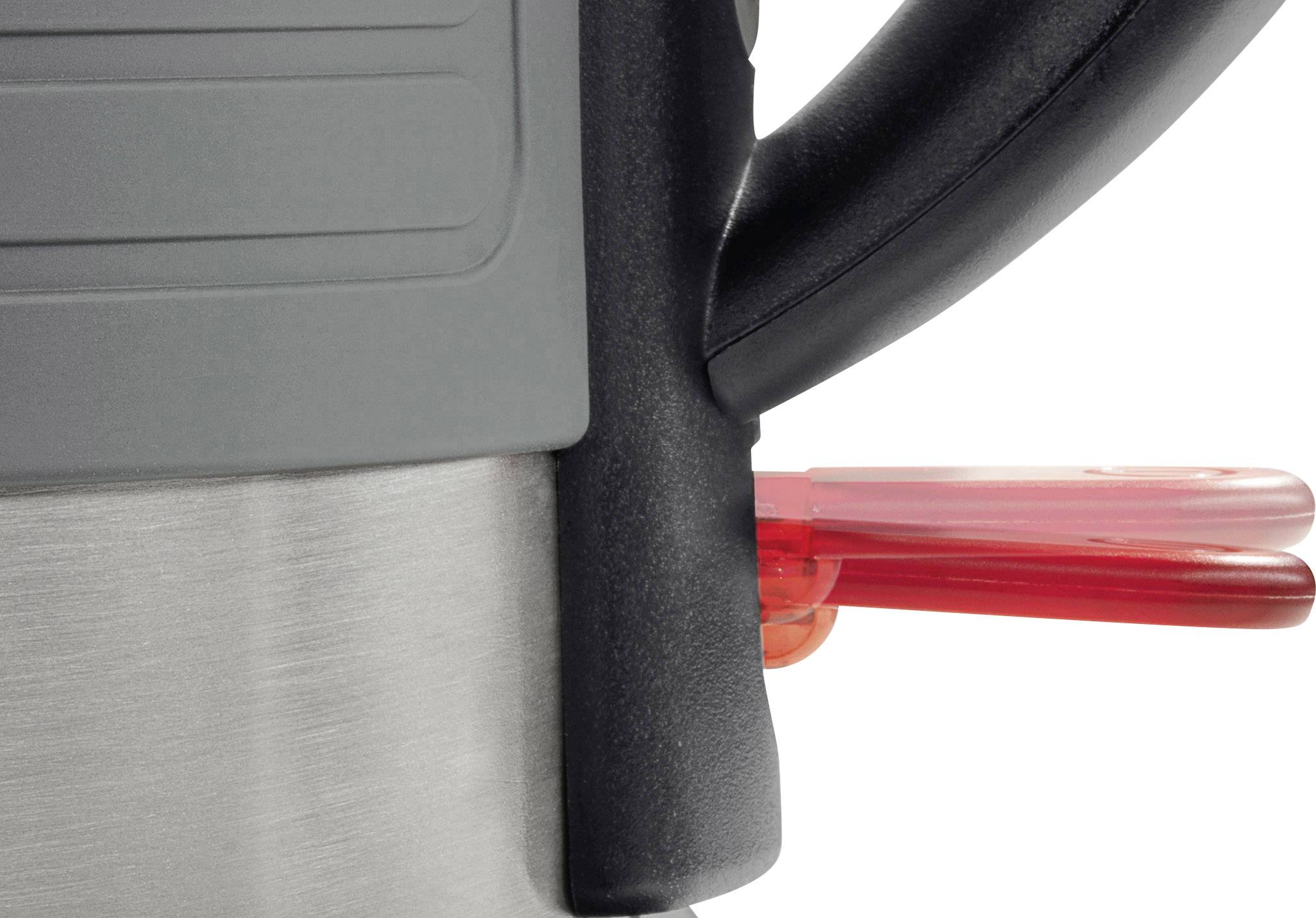 Bosch Haushalt TWK7S05 Wasserkocher Edelstahl, Schwarz Fassungsvermögen: 1.7l