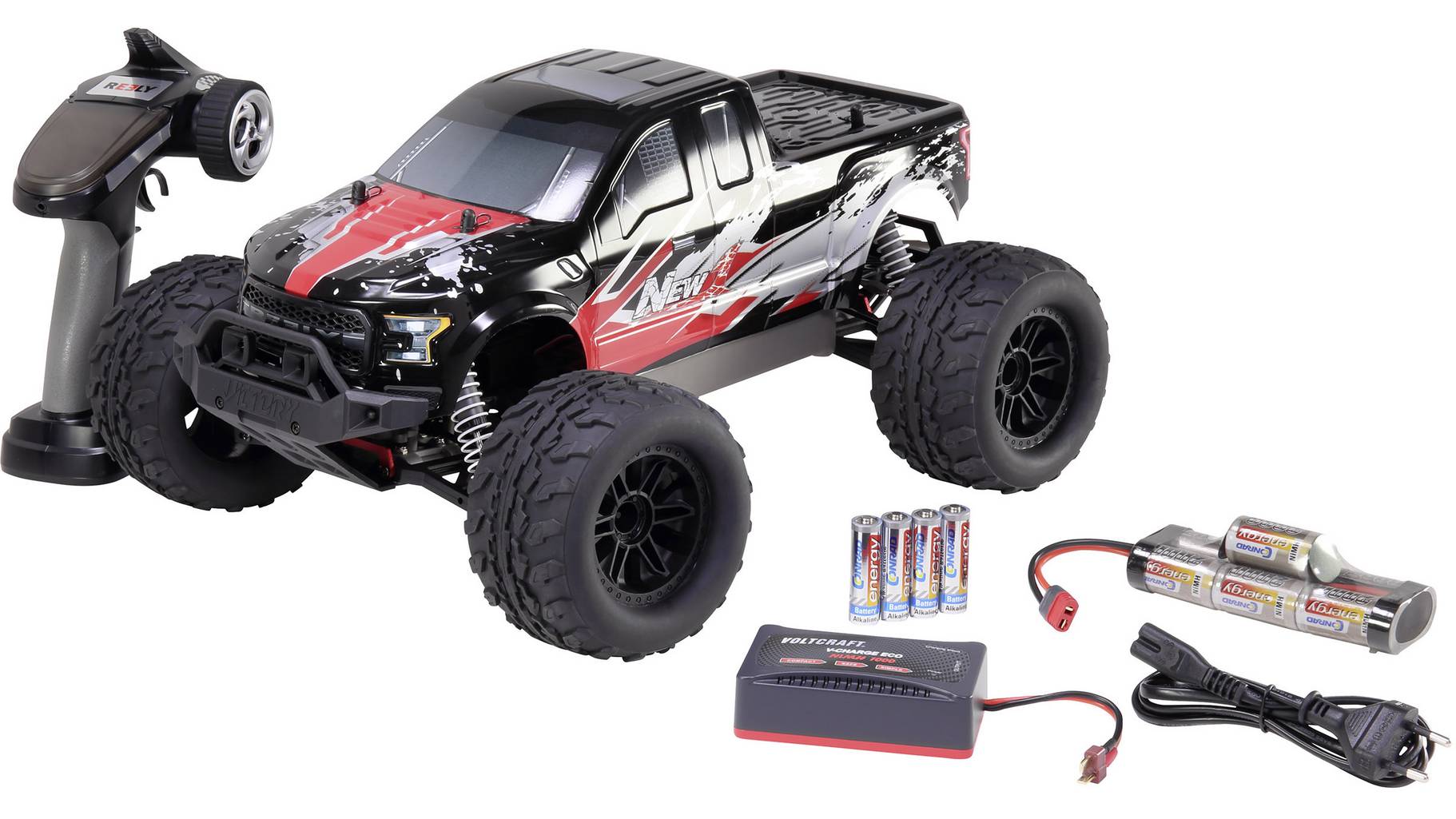 Reely Reely NEW1 Brushed 1:10 RC Modellauto Elektro Monstertruck ...