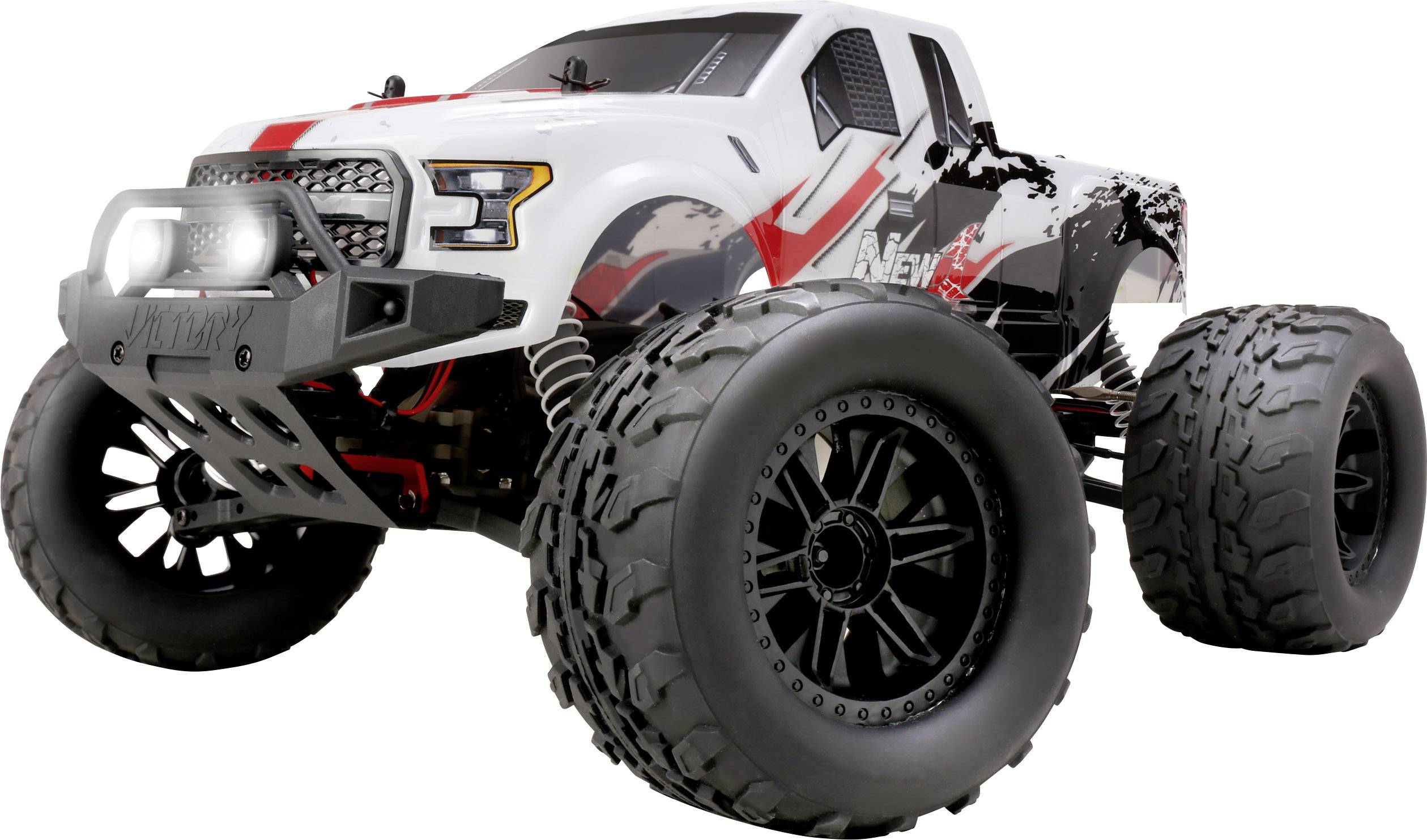 Reely NEW1 Brushless 1:10 RC Modellauto Elektro Monstertruck Allradantrieb (4WD) 100% RtR 2,4 GHz inkl. Akku, Ladegerät und Senderbatterien