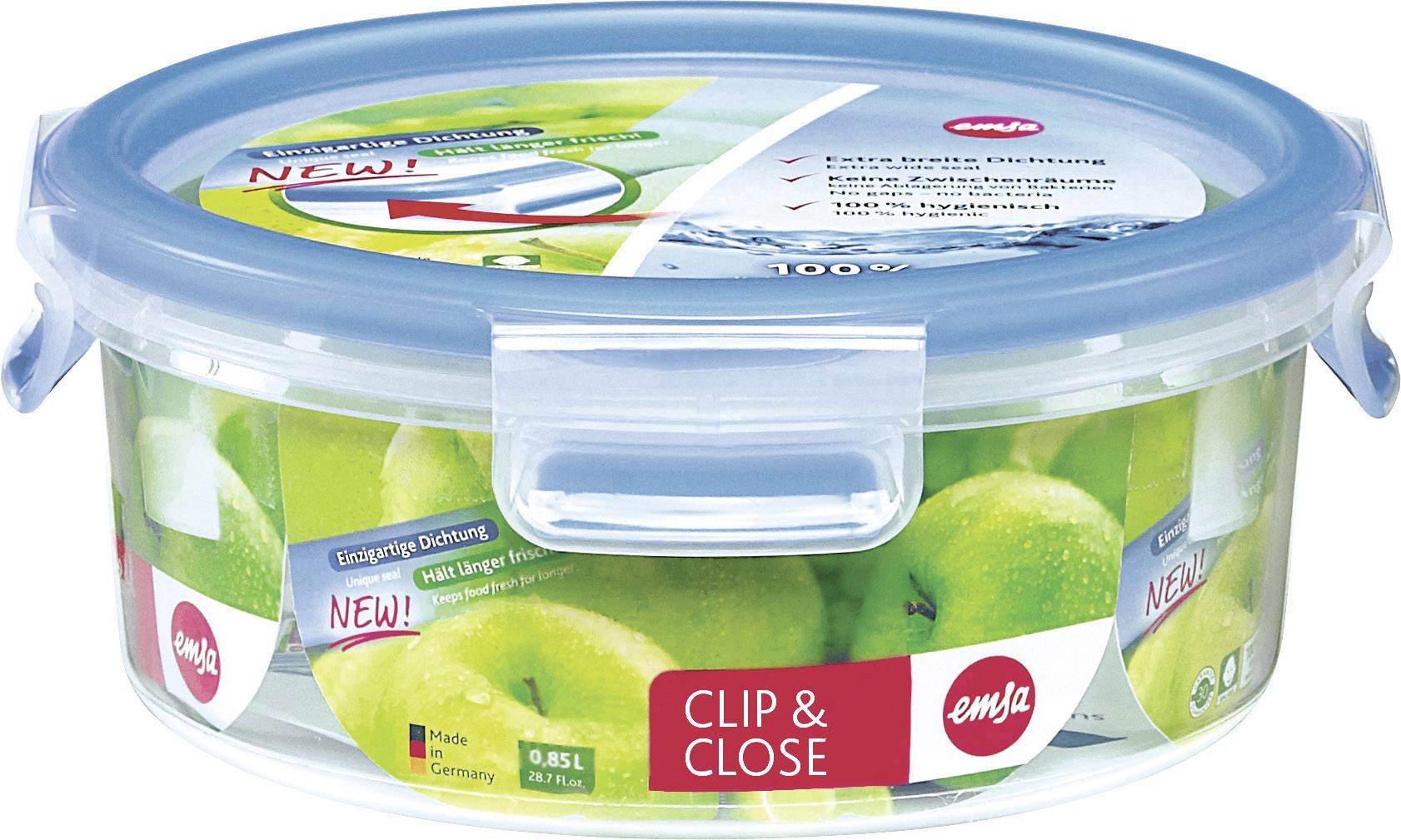 Emsa Dose 3D Perfect Clean Clip & Close, 0,85 L