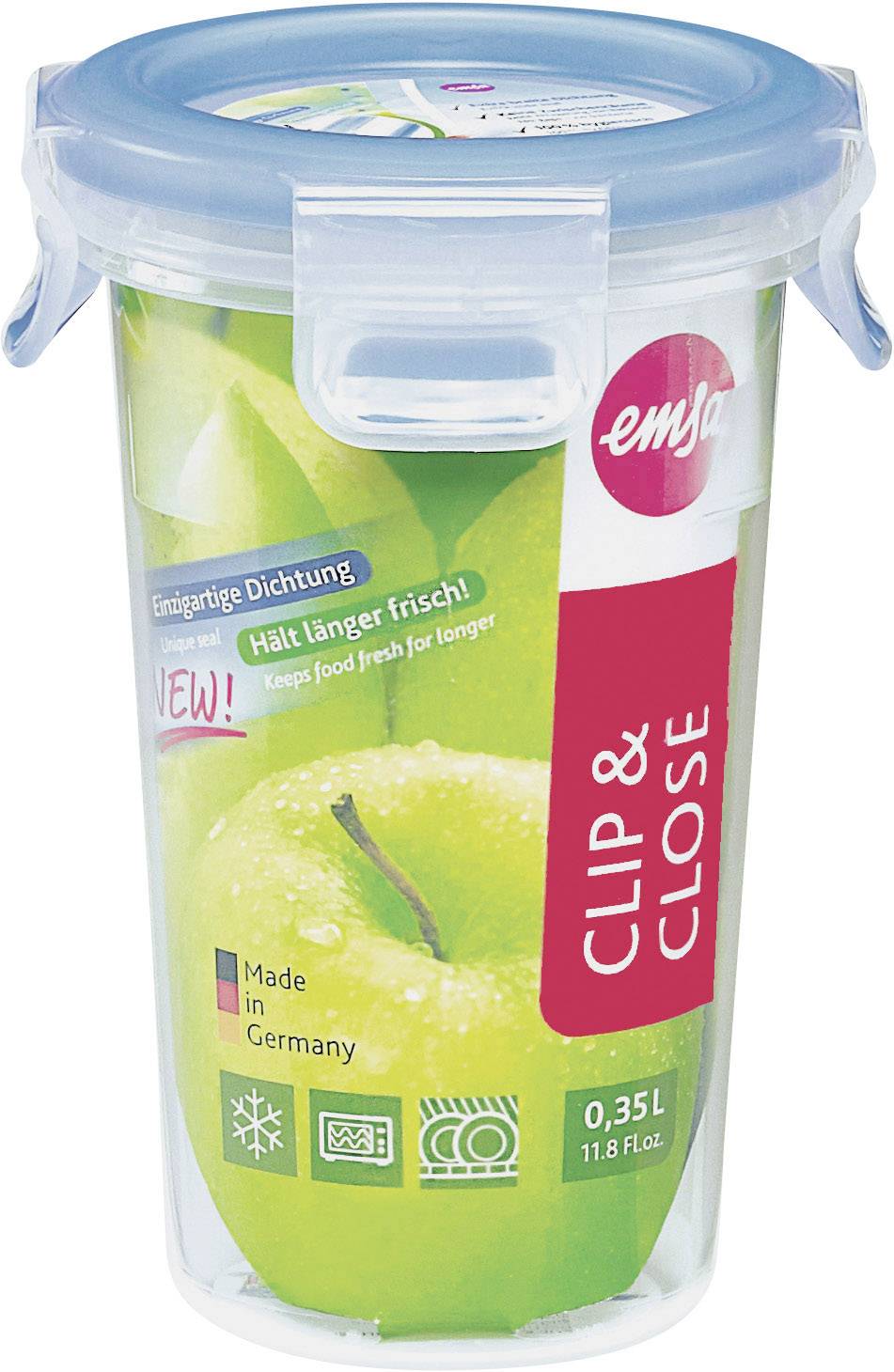 emsa Frischhaltedose CLIP & CLOSE, 0,35 Liter, transparent