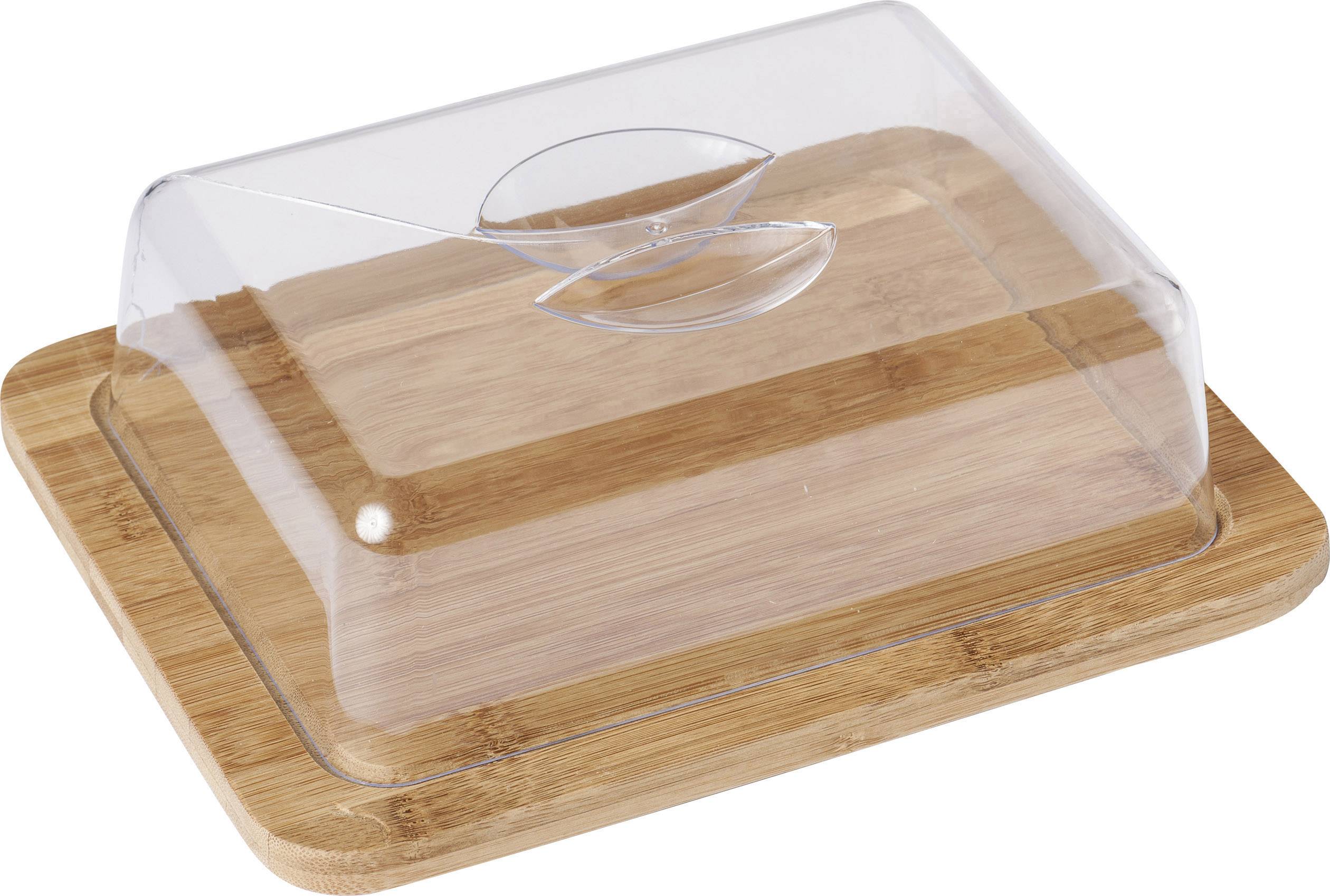 Kesper Käseglocke Bambus, 25 x 20 x 8 cm