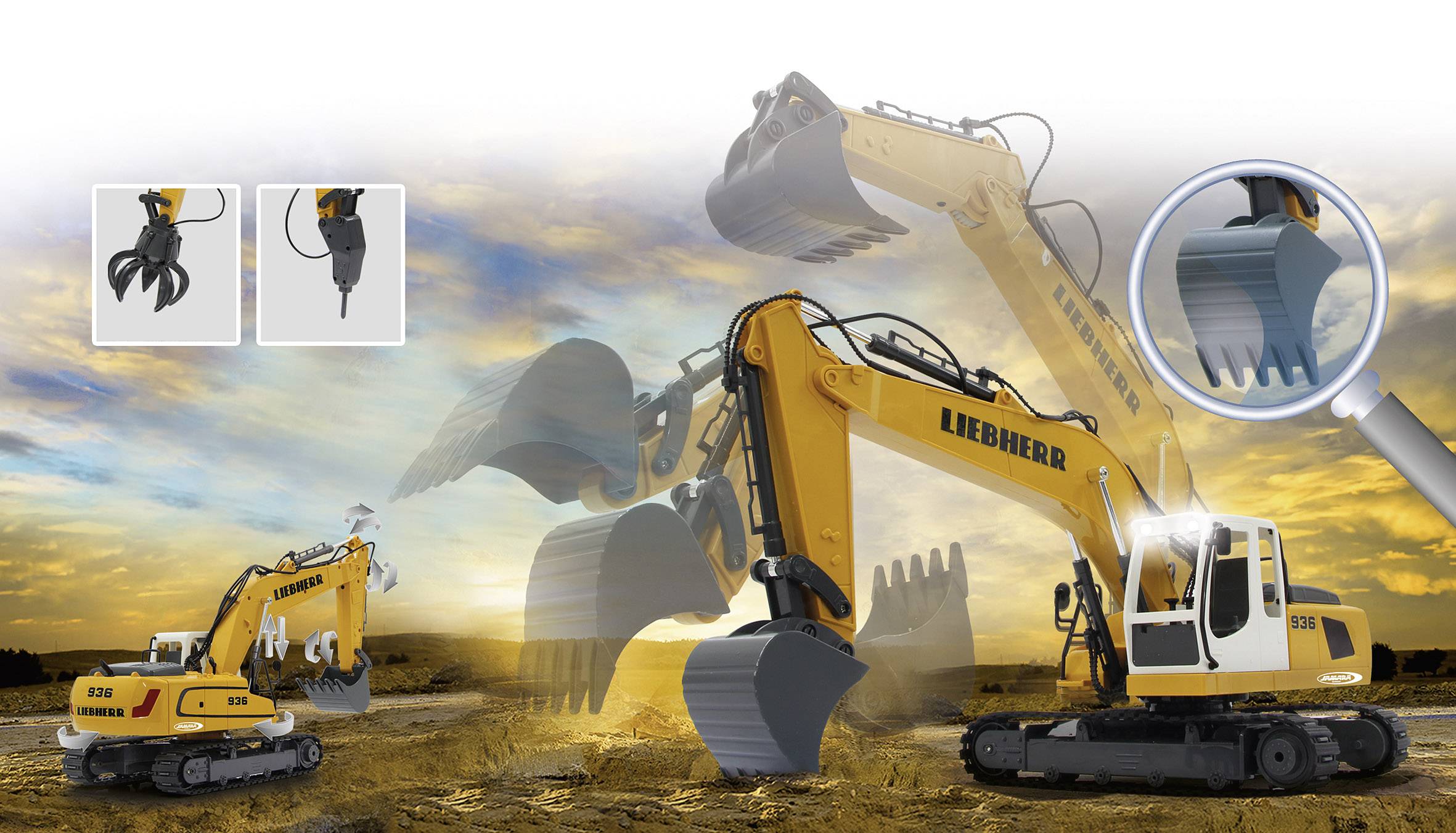 Jamara 1:20 RC Einsteiger Funktionsmodell Baufahrzeug